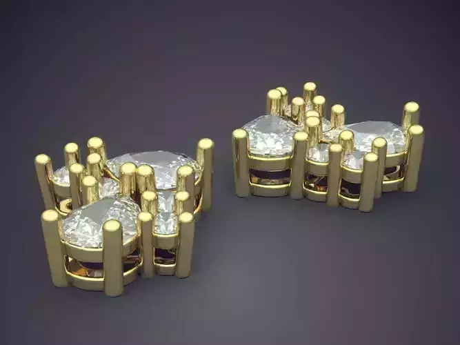 Earrings With Diamonds CAD-5367