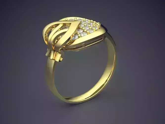 Ring With Diamonds CAD-5363