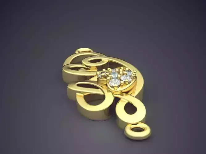 Jewerly Piece With Small Diamond Heart CAD 5345