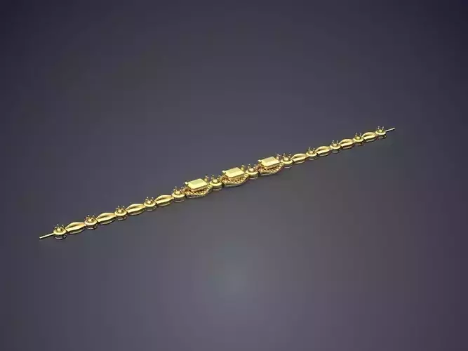 Simple Delicate Bracelet CAD 5341 3D print model
