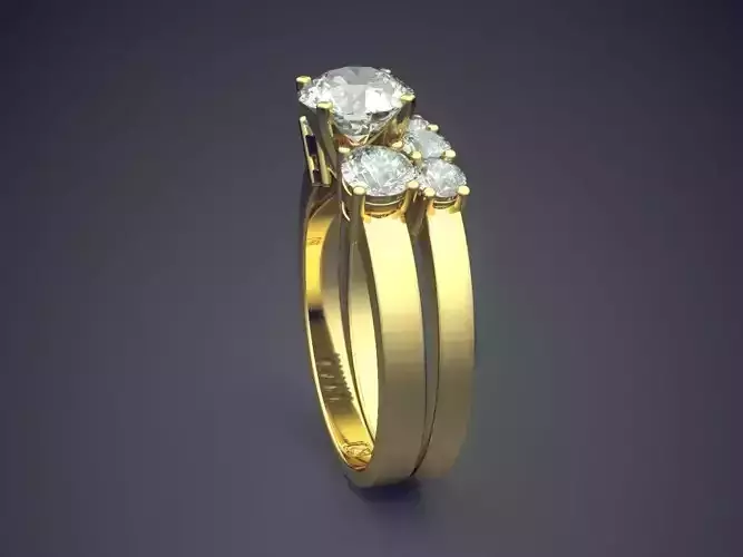 Ring With 7 Diamonds On Top CAD 5334