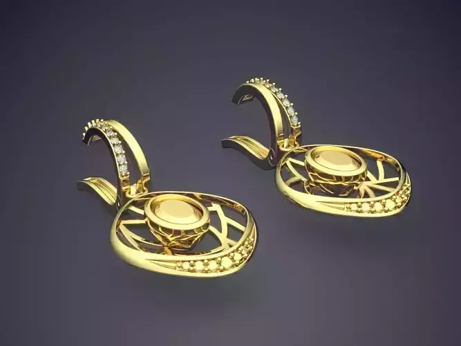 Clipping Earrings With Diamonds CAD 5333