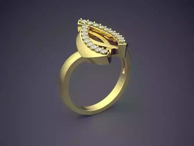 Unique Ring CAD-5321 3D print model