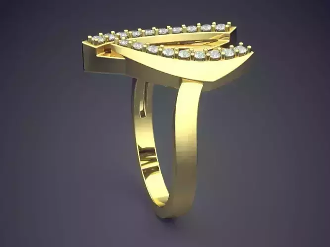 Unique Ring CAD-5321