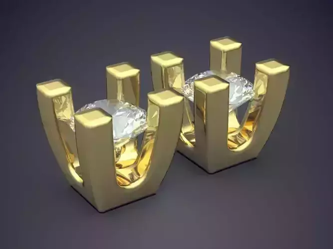 Earrings With Diamonds CAD-5311