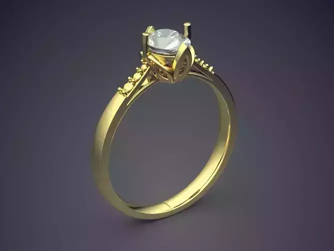 Engagement Ring With Diamond CAD-5299