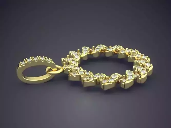 Pendant With Diamonds CAD-5298