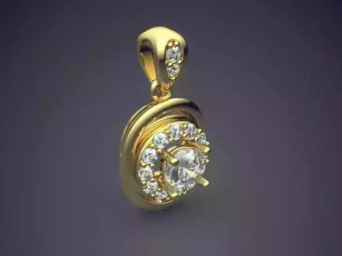 Pendant With Diamonds CAD-5294