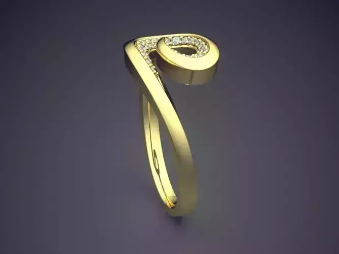 Ring With Diamonds CAD-5250