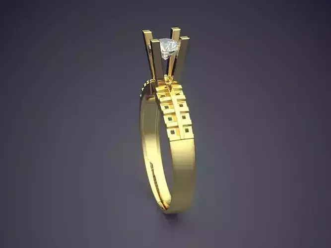 Engagement Ring With Diamond CAD-5248