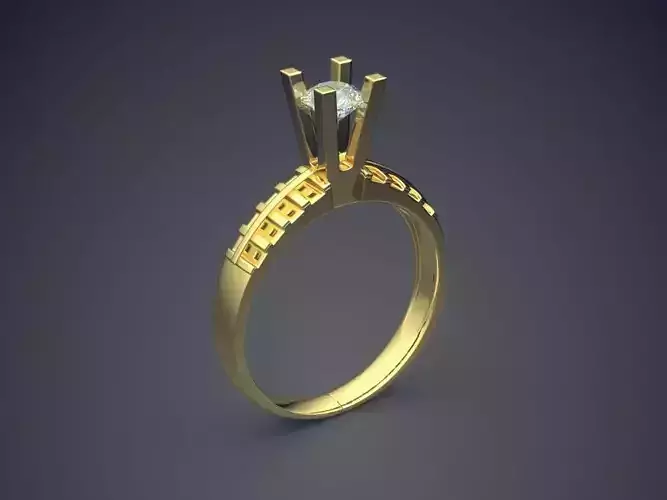 Engagement Ring With Diamond CAD-5248