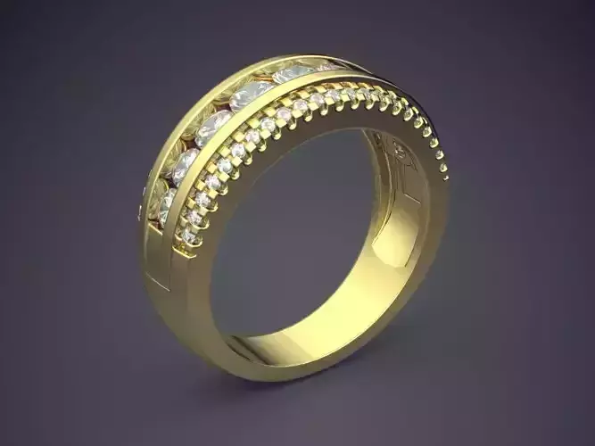 Ring Filled With Diamonds Inside CAD 5243 3D print model