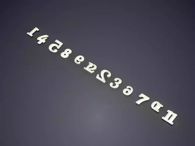 Jewerly Piece Made From Numbers CAD 5238