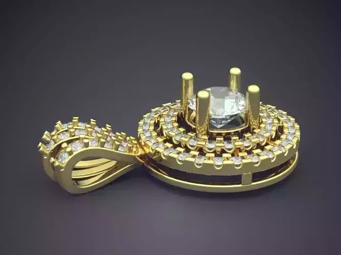 Pendant With Diamonds CAD-5234