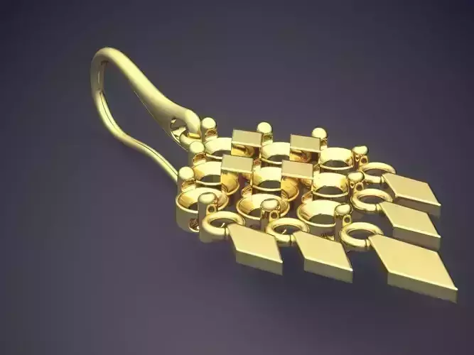 Earring CAD-5225 3D print model