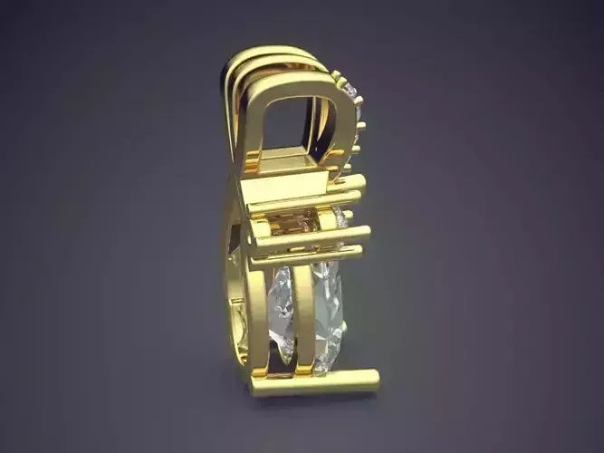 Pendant With Diamonds CAD-5227