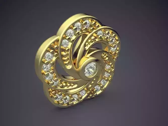 Pendant With Diamonds CAD-5216