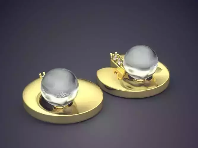 Earrings With Pearl CAD-5212