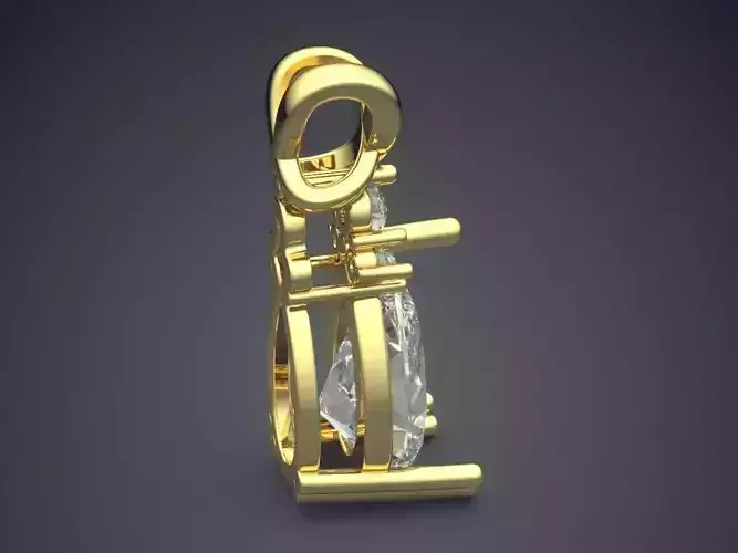 Pendant With Diamonds CAD-5187