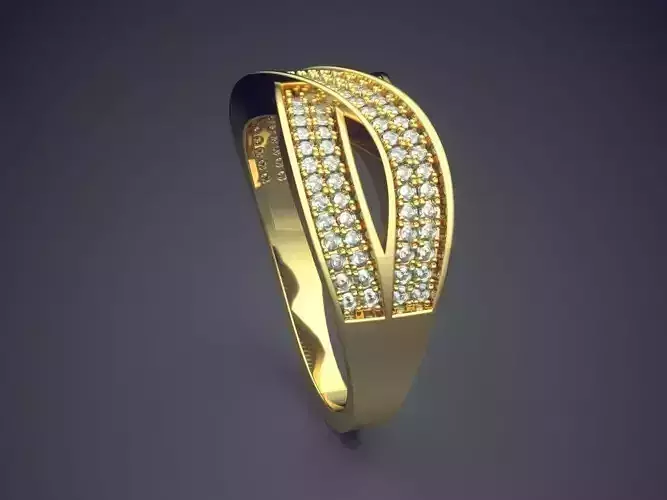 Ring With Diamonds CAD-5193