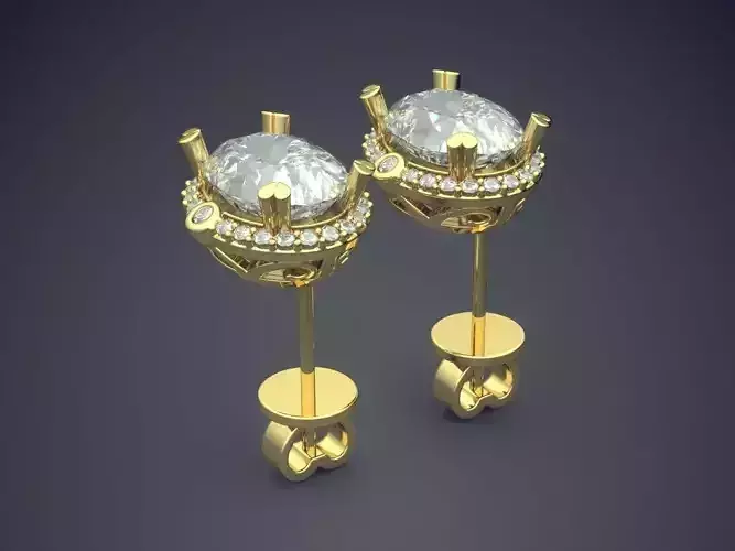 Earrings With Diamonds CAD-5185