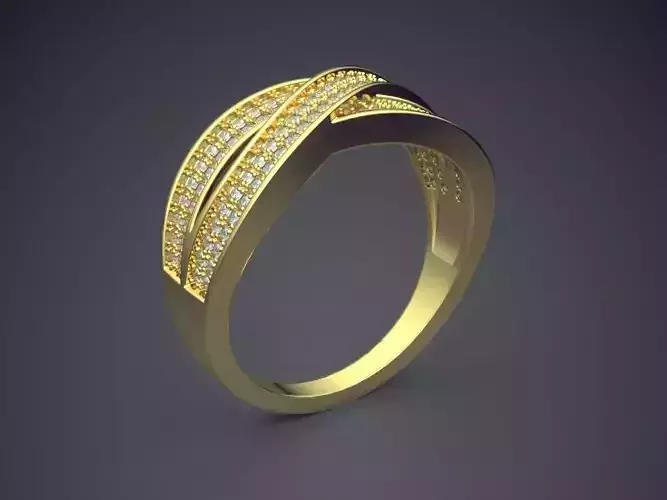 Ring With Diamonds CAD-5188