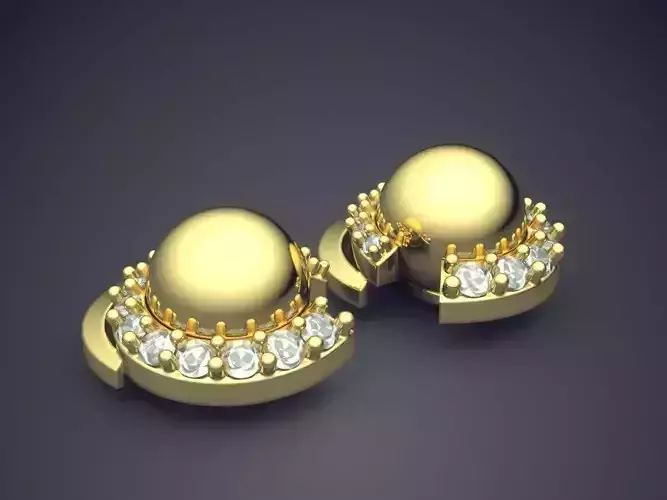 Earrings With Diamonds CAD-5172