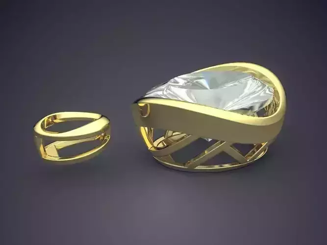 Pendant With Diamond CAD-5170