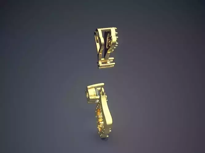 Luxury Earrings With Diamonds On The Side CAD 5174