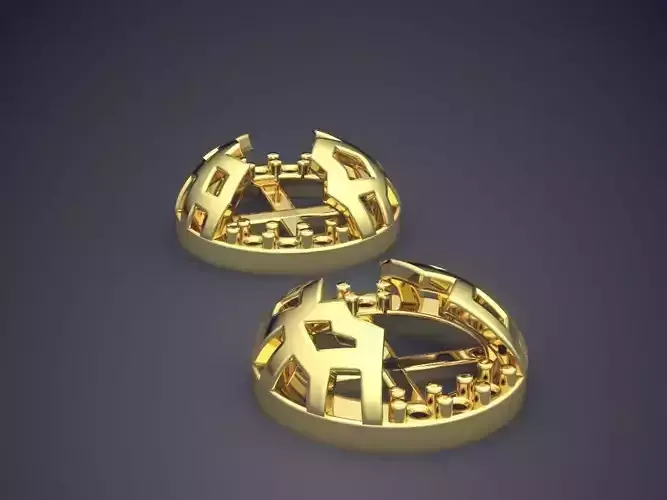 Brooch With Detailed Ornaments CAD 5168