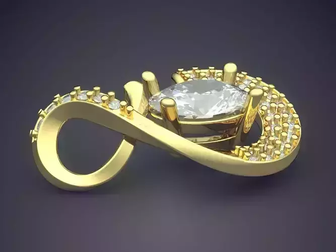 Sophisticated Pendant With Diamonds CAD 5165