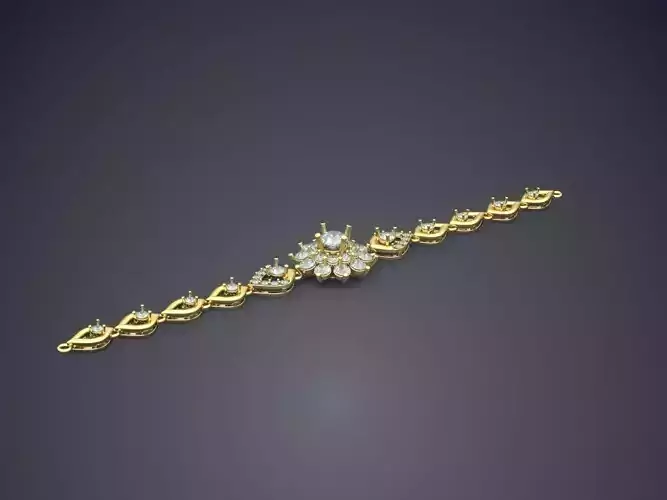 Bracelet With Diamonds CAD-5156