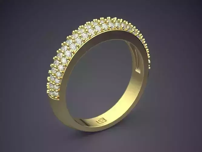 Engagement Ring With Diamonds CAD-5157