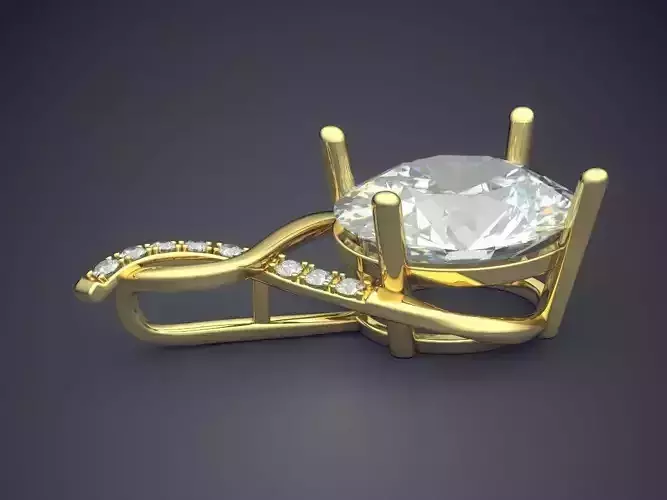 Brooch With Enormous Diamond CAD 5140