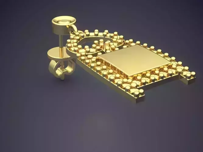 Hanging Detailed Earrings CAD 5136