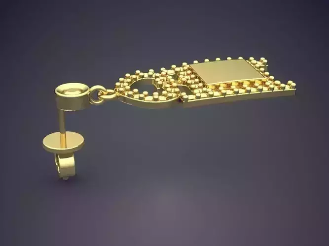 Hanging Detailed Earrings CAD 5136