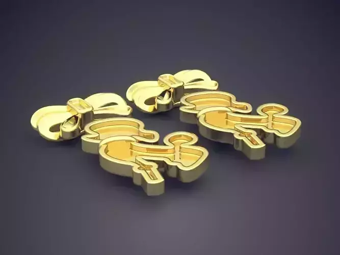 Dog Shaped Pendant CAD 5127