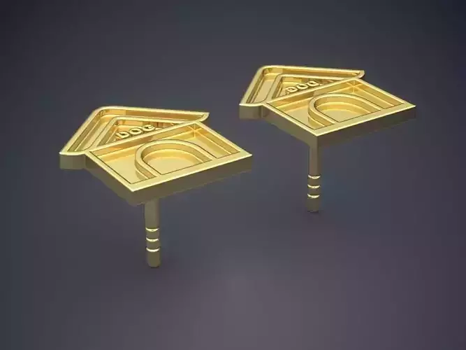 House Shaped Earrings CAD 5122