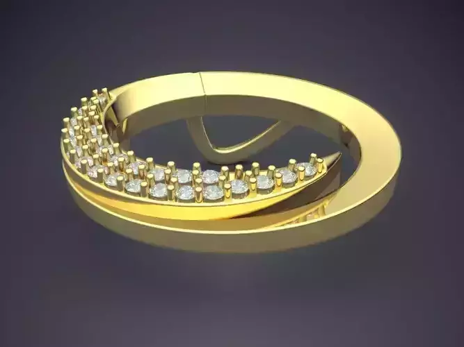 Circle Pendant With Tiny Diamonds On The Side CAD 5120