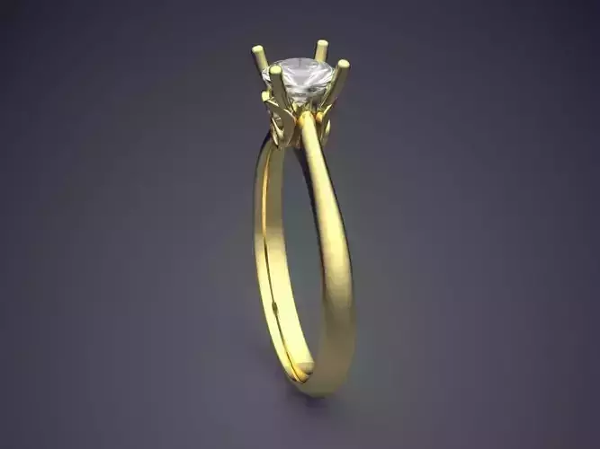 Very Simple Yet Beautiful Engagement Ring CAD 5099