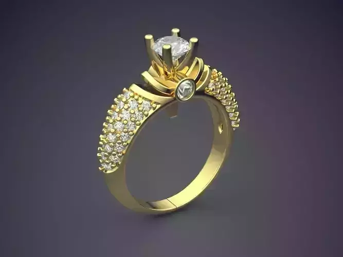 Luxury Ring Covered In Diamonds CAD 5102 3D print model