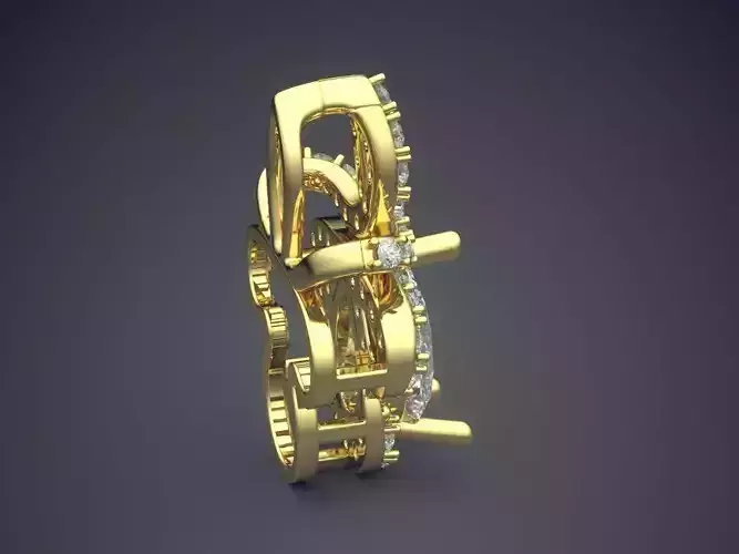 Luxurious Brooch With Diamonds On The Surface CAD 5096