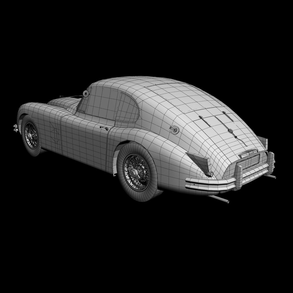 Jaguar XK150 S Fastback 3D model_14