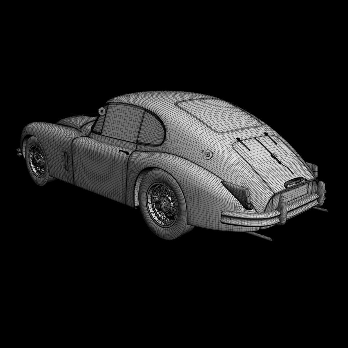 Jaguar XK150 S Fastback 3D model_15