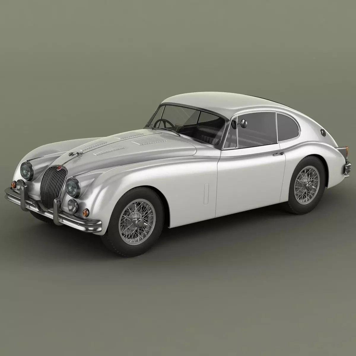 Jaguar XK150 S Fastback 3D model_0