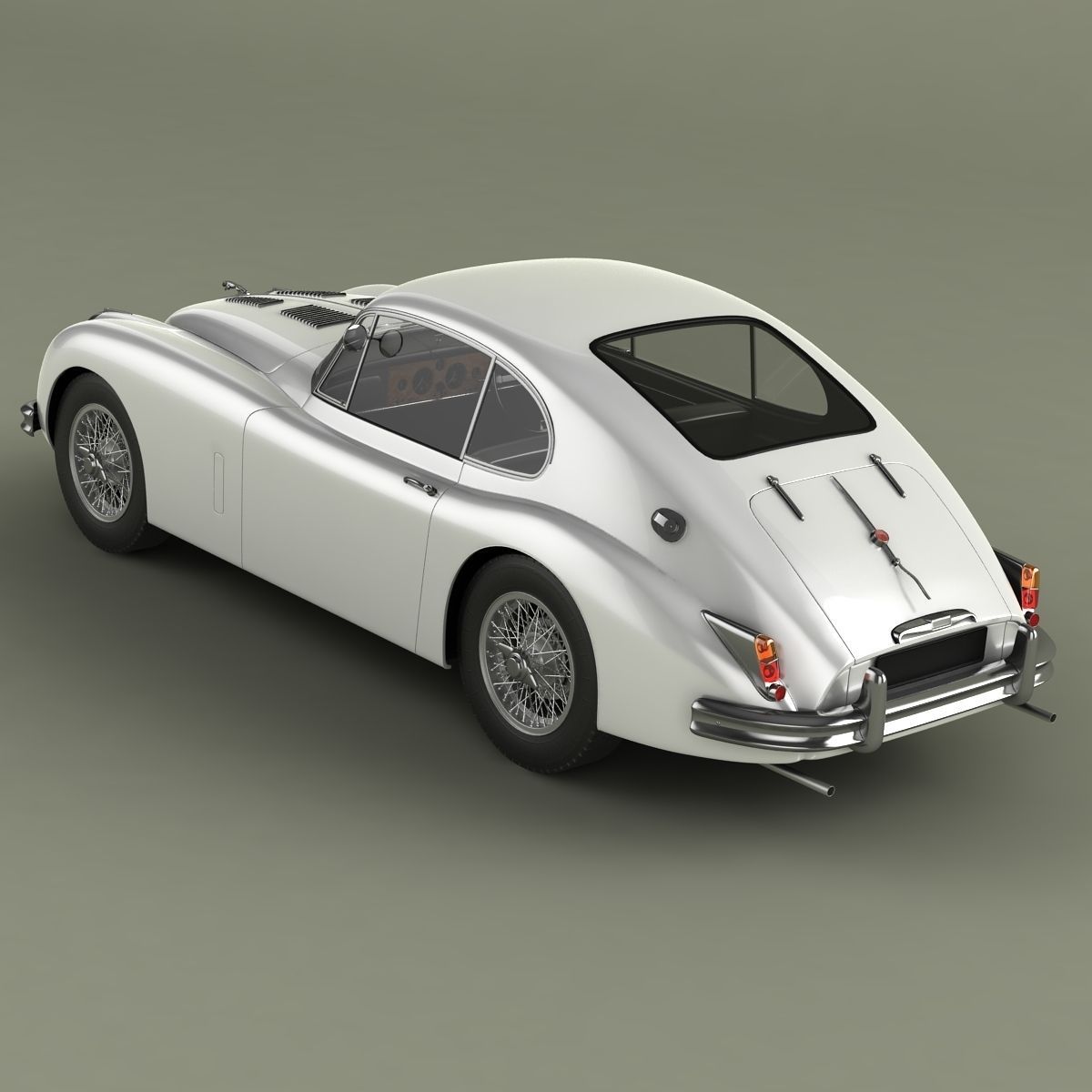 Jaguar XK150 S Fastback 3D model_7