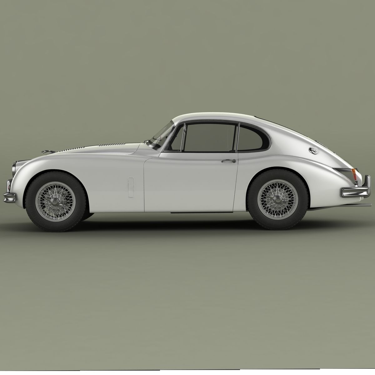 Jaguar XK150 S Fastback 3D model_1