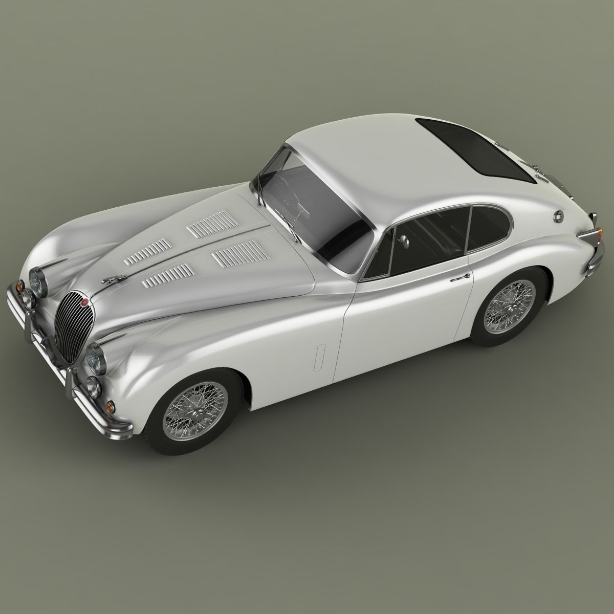 Jaguar XK150 S Fastback 3D model_5