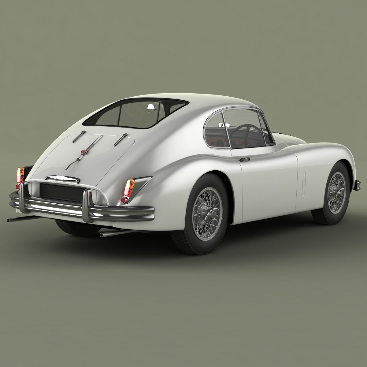 Jaguar XK150 S Fastback 3D model_2