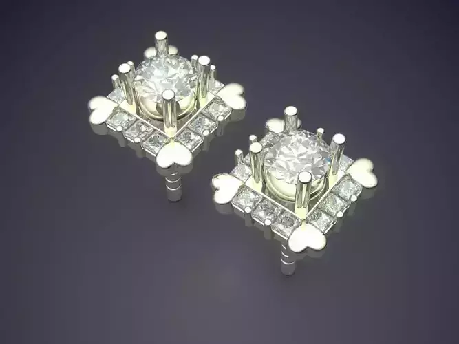 Luxury Earrings With Small Diamonds CAD 5083